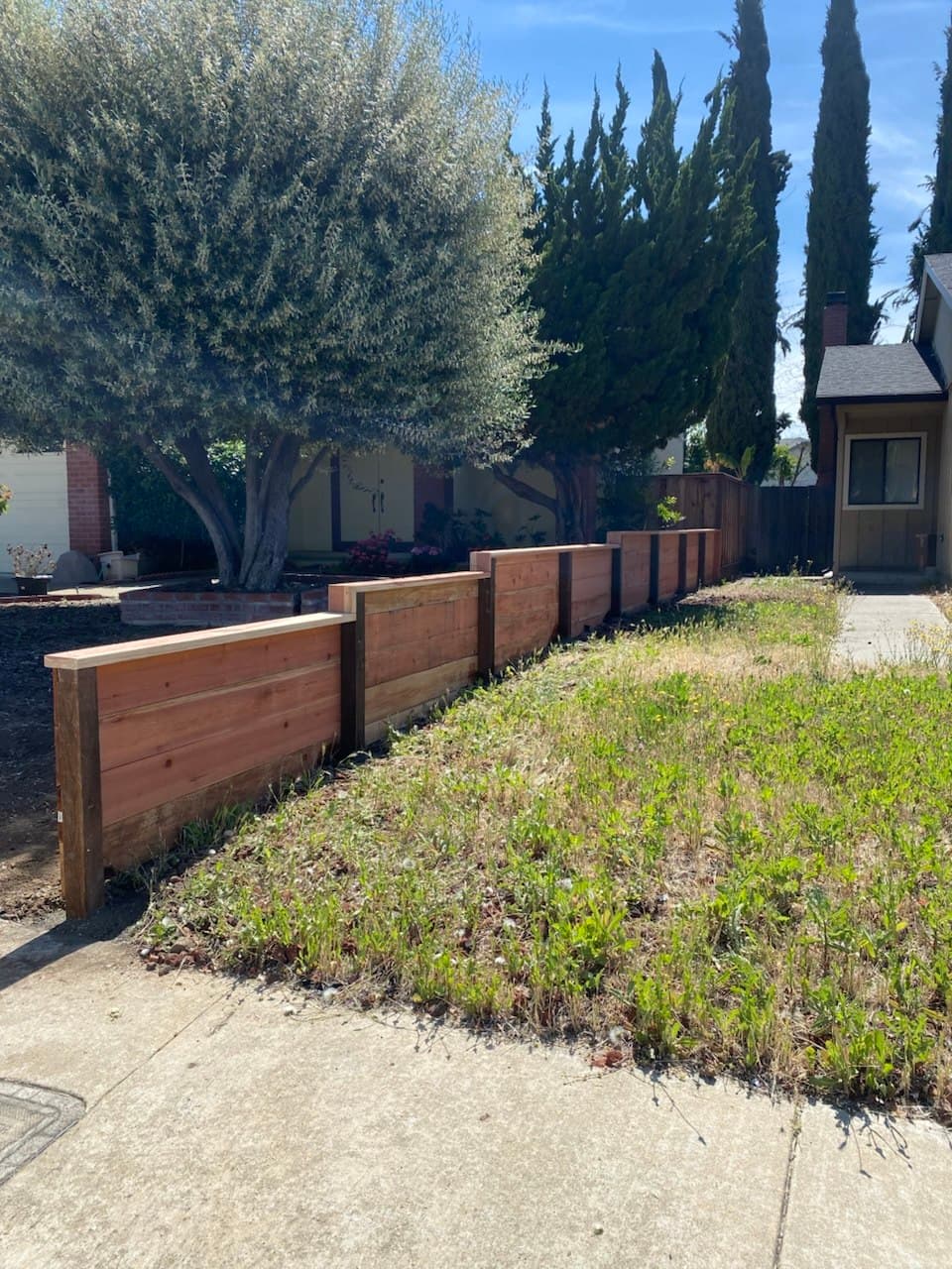 Horizontal Fence Stepped Rear