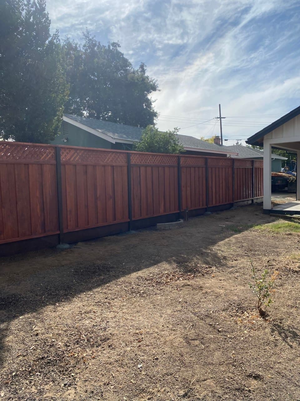 Standard 6'+1' Diagonal Lattice With Stain