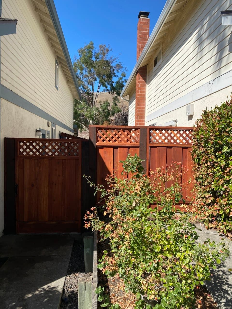 Board On Board Diagonal Lattice Stained