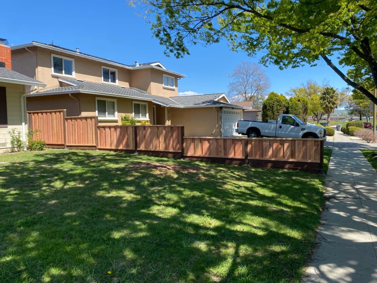 Board On Board Fence Stepped With Grade