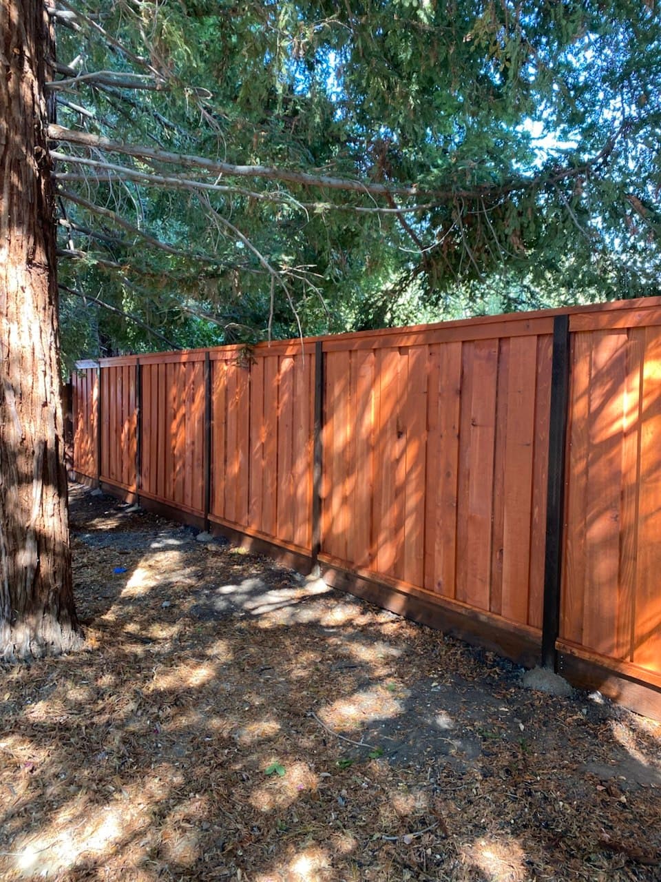 Board On Board Fence With 2x4 Top Trim