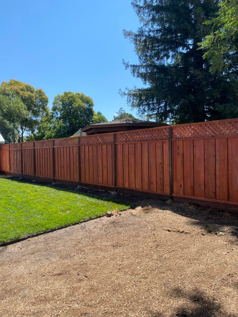 Board On Board With Diagonal Triple Lattice Stained